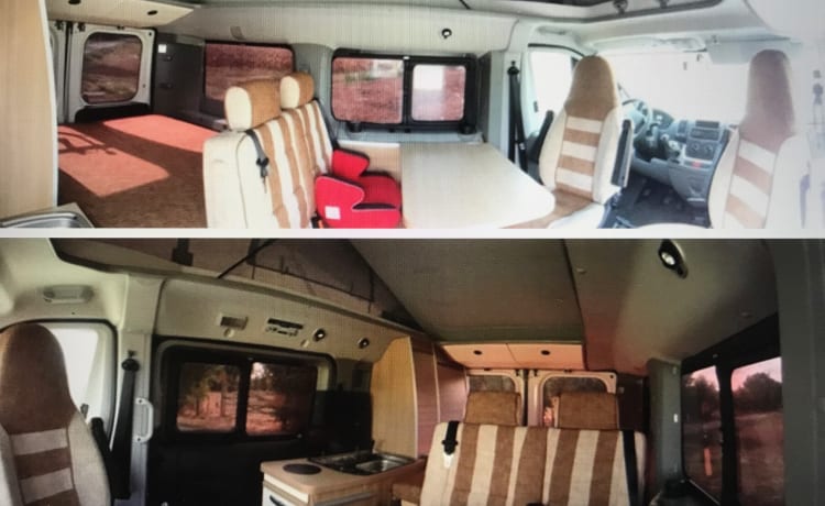 Burstner  – Autobus camping-car Fiat Ducato Burstner 4 personnes