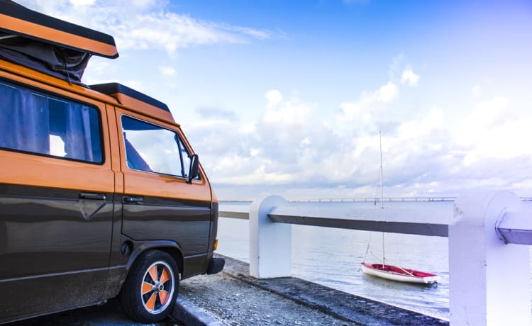 Shultz – Kombi VW T25 T3 5 Personen Van - Insel Oléron - Luftgekühlt