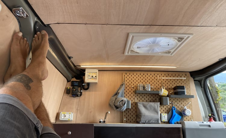 Furghi – Camperized Van with habitable Deck