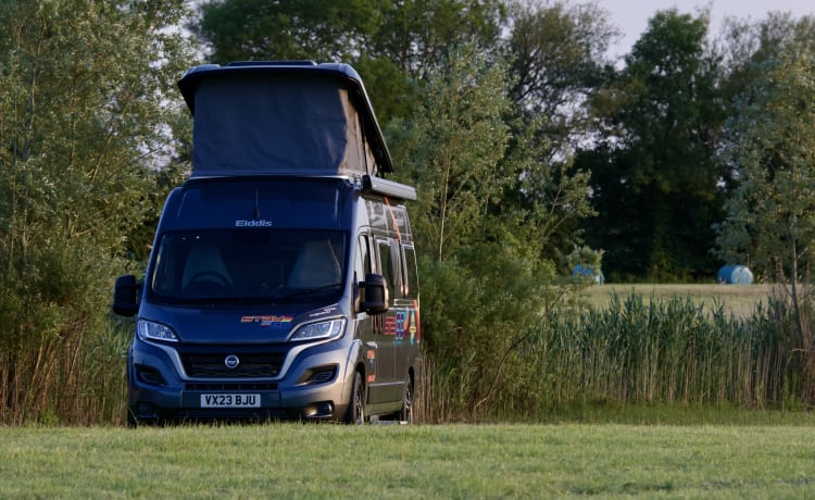 Ziggy – ZIGGY- Gloednieuwe automatische Elddis GTV80 camper voor zelfverhuur