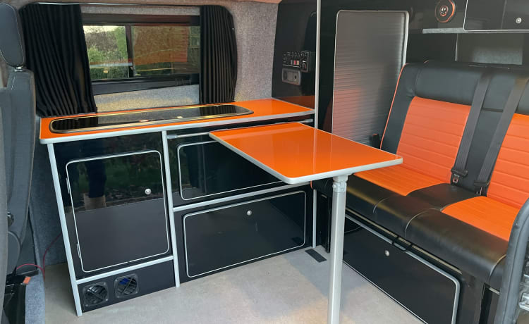 4-berth Ford Transit Custom Campervan (2015) with pop-top roof