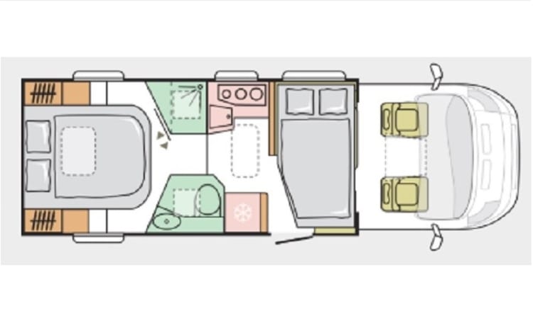 Luxe comfortable 5p Adria, familie camper met Airco