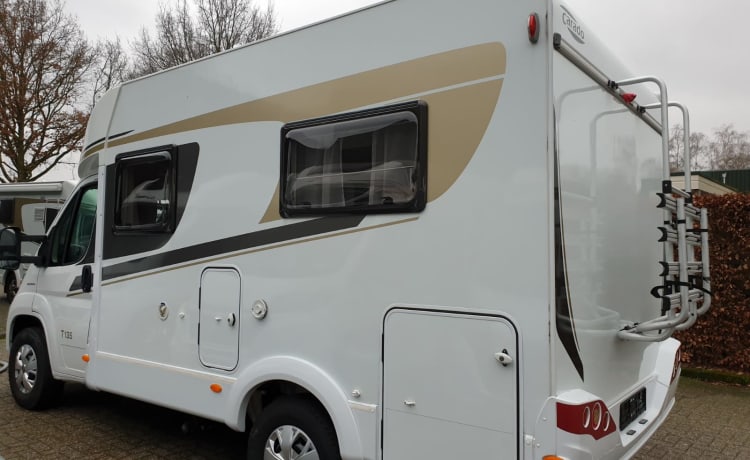 Geniet van onze compacte, jonge en luxe camper (2018)