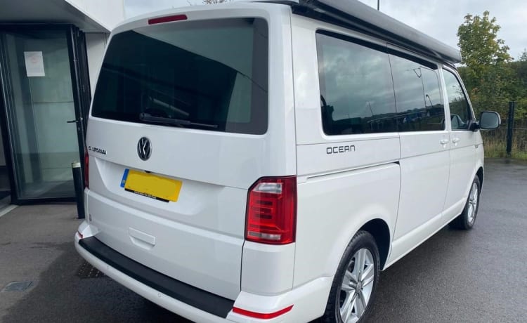 White Cali 2019 – 4-persoons Volkswagen campervan uit 2019