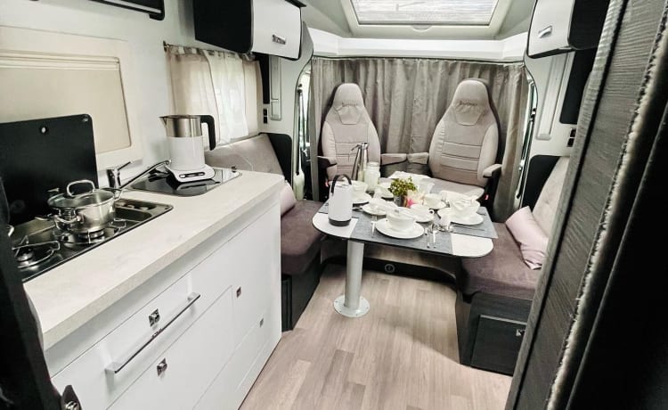 3. BelAmi – Mobil-home de luxe Benimar Mileo 268 à louer / tout compris !