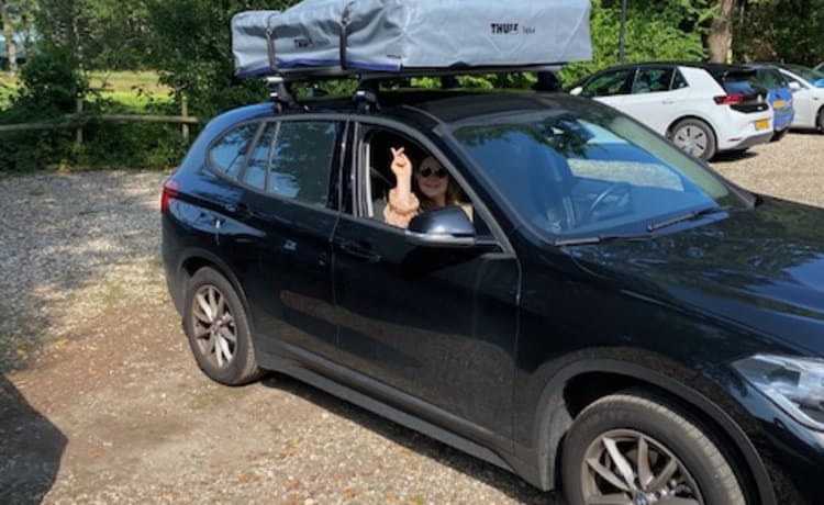 Daktent huren – Tente de toit Thule avec BMW X1