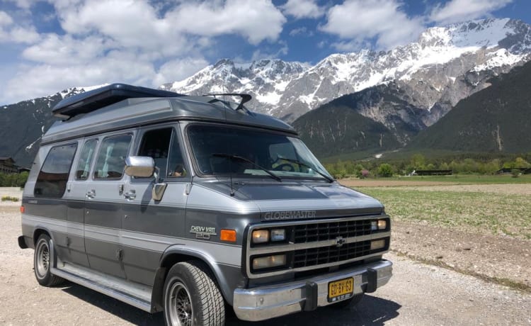 Chevy – Chevyvan met cruisecontrol en LPG