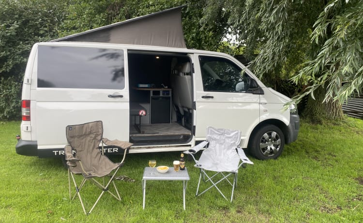 Milieuzone vriendelijk  – Camping-car VW T5 récent, économique et complet