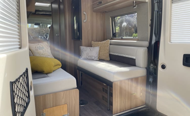 Our home away from home  – 4 berth Swift bus from 2018