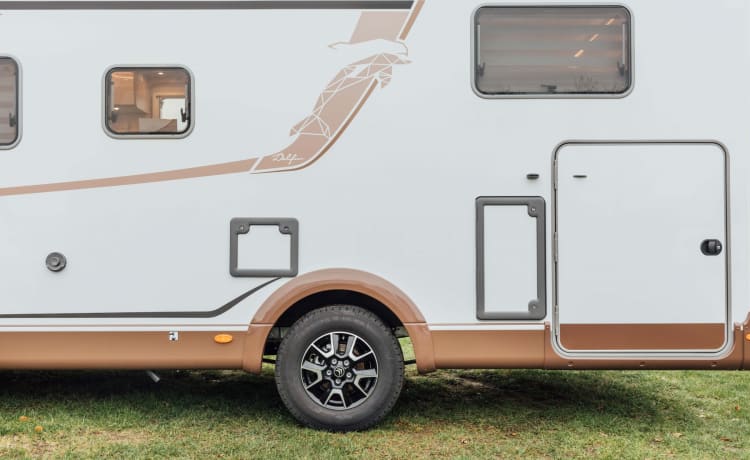 4p Bürstner luxury semi-integrated camper from 2021