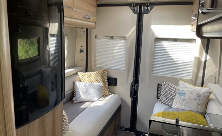 Our home away from home  – 4 berth Swift bus from 2018