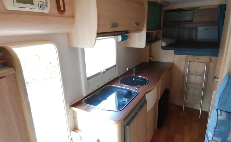 Capitano – The Captain's camper is already ready to leave.