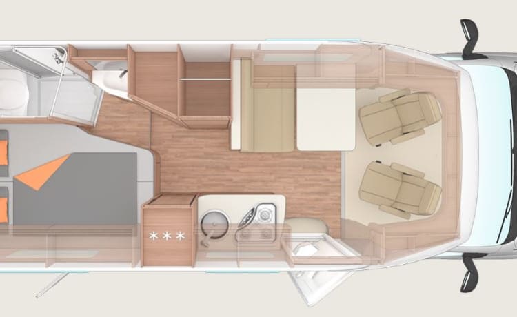 Weinsberg 600MF Pepper Edition – Very complete new 2 person semi-integrated camper (June 2022)