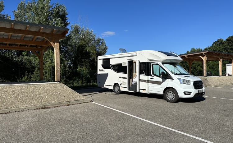 Benimar Cocoon 468 – Mobilheim DELUXE 4 Pers mit Anhängerkupplung