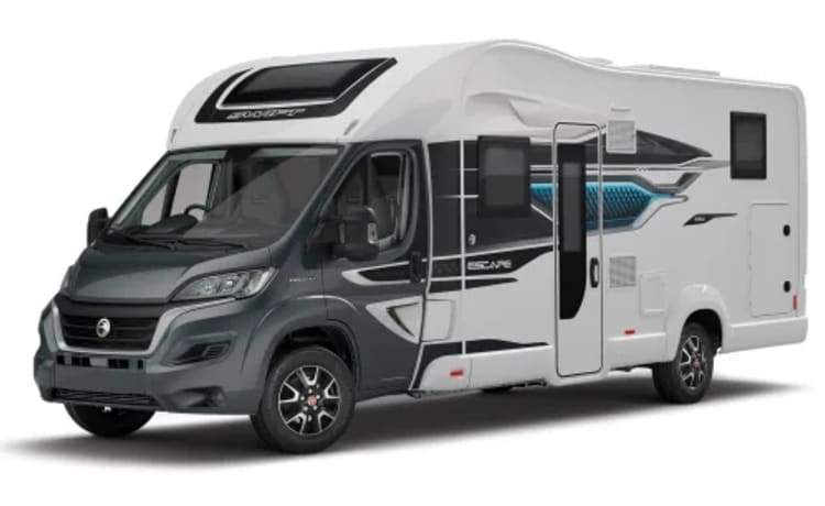 Modèle de lit d'îlot de luxe Swift Escape 694 2023