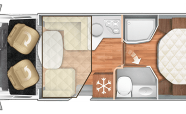 Barney – Luxury 4 Berth Rollerteam Zefiro 696 AUTOMATIC, Island Bed - Fully Insured