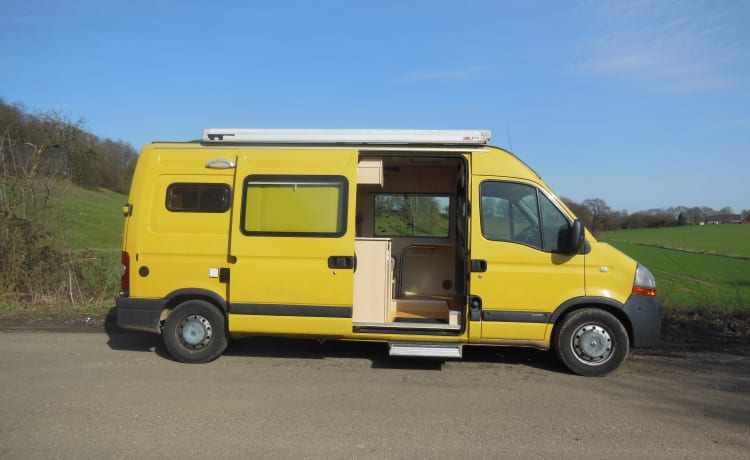 Per due persone confortevole camper, guida come una macchina