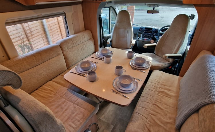 The Tardis – Huge seating and social area, perfect van for couples