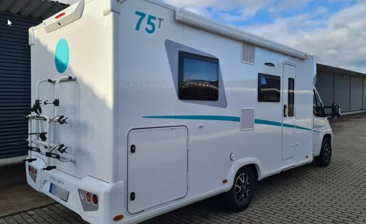 Joa 75T – Mobil-home familial moderne pour 5 personnes de moins de 3,5 t