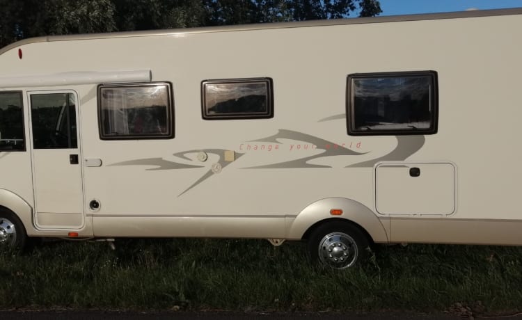 very spacious 4 person integral camper with phenomenal view