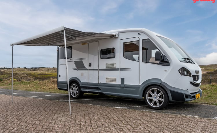 Compact en een beetje anders, superleuke camper!