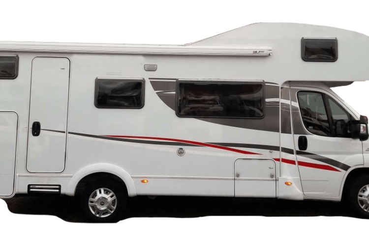 Sunlight A72 – Ideal camper, alcove. 6 belts, 4 large and 2 small sleeping places.