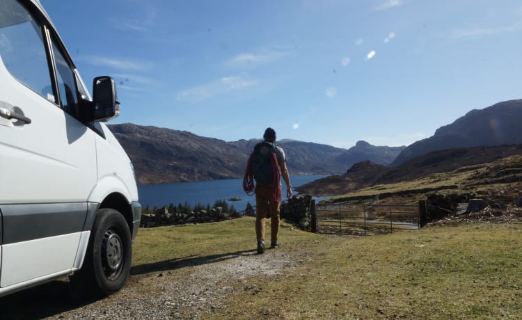 Art – Mercedes Sprinter-camper met 3 slaapplaatsen - Handgemaakt, uniek in zijn soort.