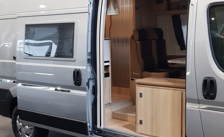 F0-Fiat Dreamer Family – NIEUWE  camper Van Dreamer Family  4-5pers., te huur, Ieper