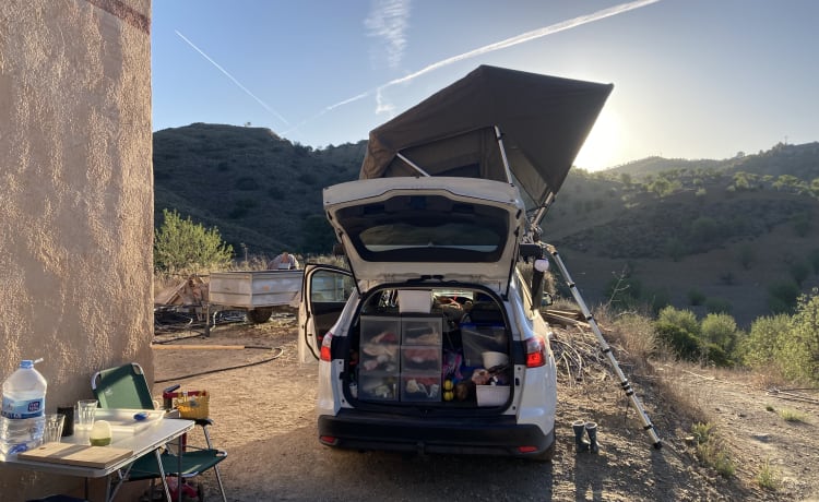 2pers nuova tenda da tetto su una station wagon bella ed economica