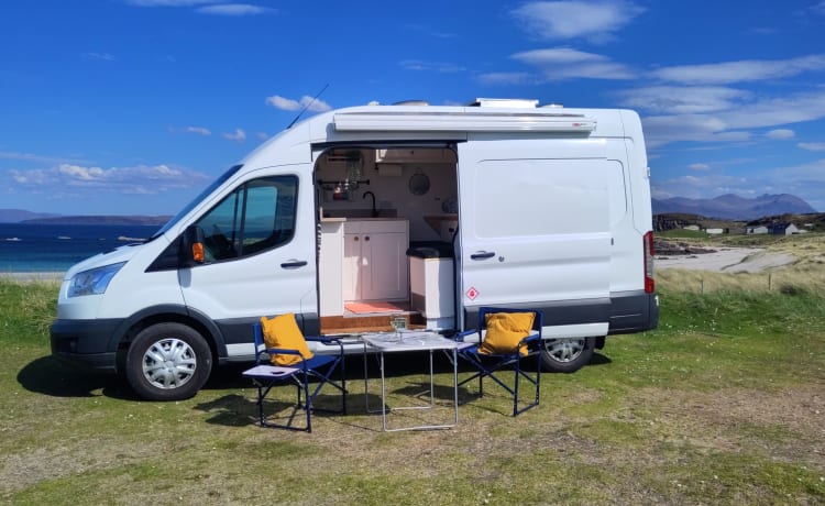 Morag McSporran – Ultieme 2-persoons NC500 campervan