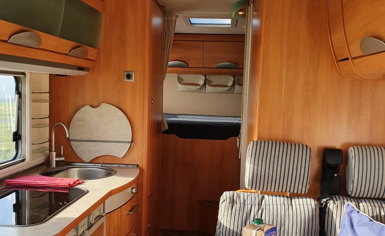 luxury hymer B514 with XXL garage