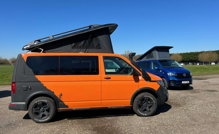 (VW004) 2023 VW T6 'Rebellion' Camper Van - peut accueillir 2 adultes et 2 enfants