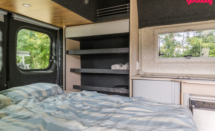 Peugeot Boxer L1H2 bus camper, perfect for a quick getaway.