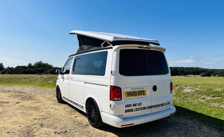 4 berth Volkswagen Transporter campervan from 2020