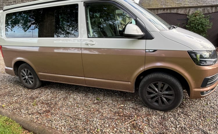 Goldie – Ontdek met Goldie - VW T6-camper met maximaal 6 slaapplaatsen