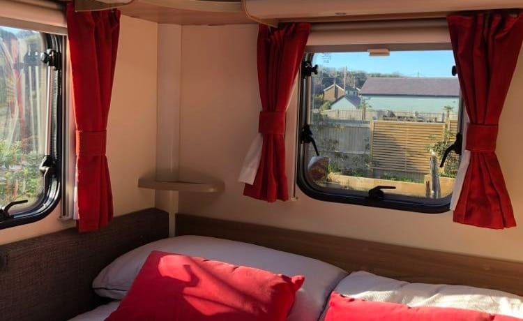 2/3 berth Bailey. Beautiful coach built motorhome with rear bed