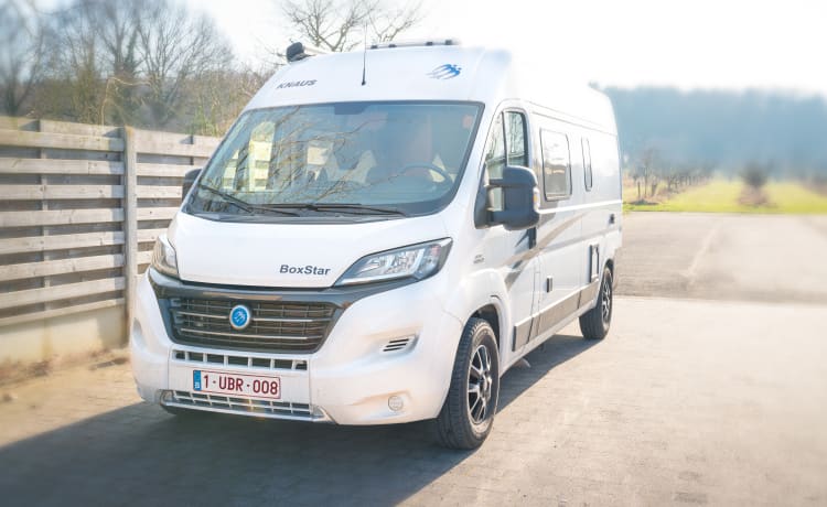 Beau camping-car, compact et de qualité. Rue Knaus Boxstar