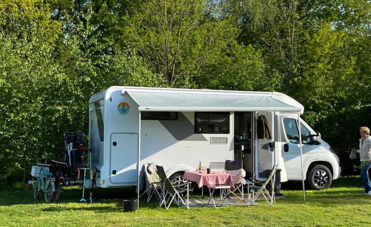 de Club camper – NUOVO camper di lusso per 5 persone, incluso inventario e assicurazione