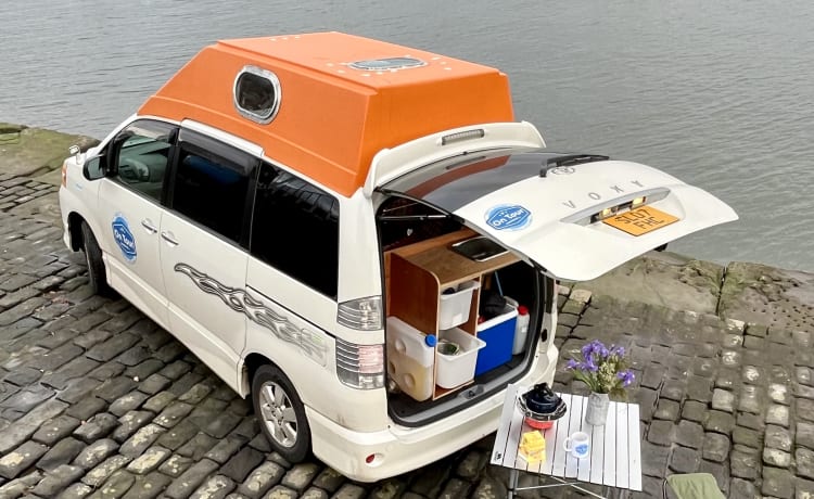 Gracie – verwarmd off-grid - rustiek - schattige camper