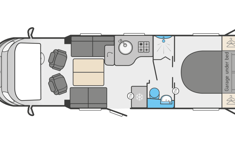 2023 Swift Escape 694 Luxus-Inselbettmodell