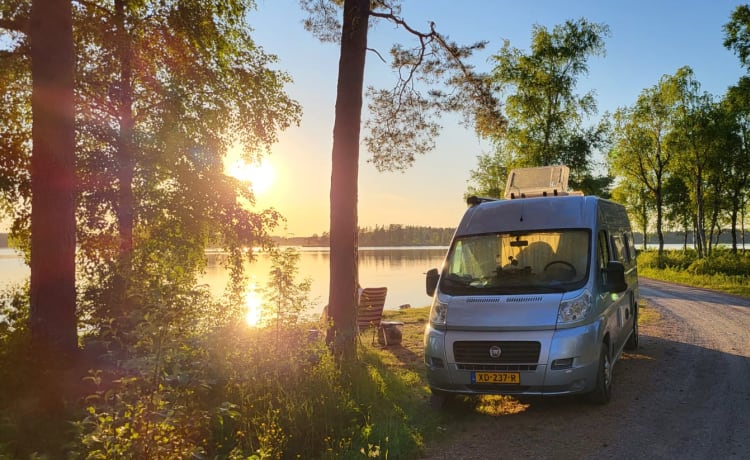 Blue Bird – Four-person EuraMobil Bus Camper