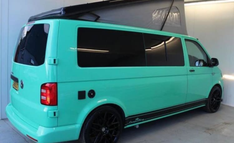 Wee Minty – Camper di lusso VW T6 per avventure nel Regno Unito