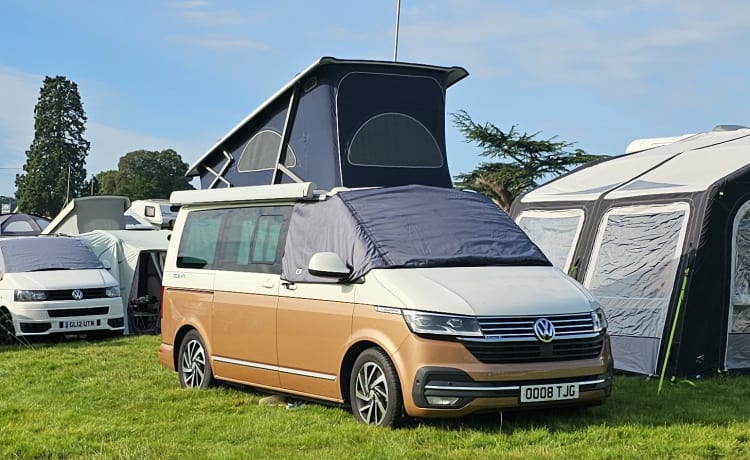 4-persoons Volkswagen campervan uit 2020
