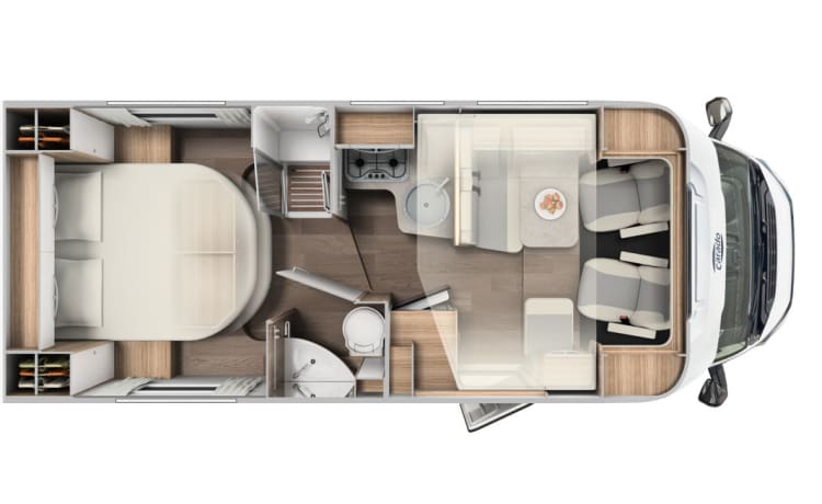 Carado T339 – Erleben Sie die Freiheit! Luxuriös und komplett mit Queensbed - Luxuriöses Interieur