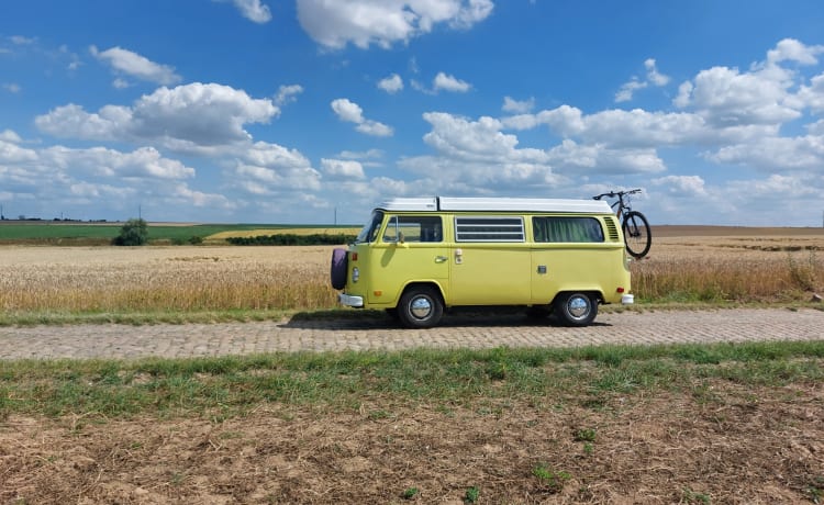 Ga op duurzame roadtrip met Lima! ⚡️🚐 – 100% électrique ! ⚡️VW T2 "Lima"