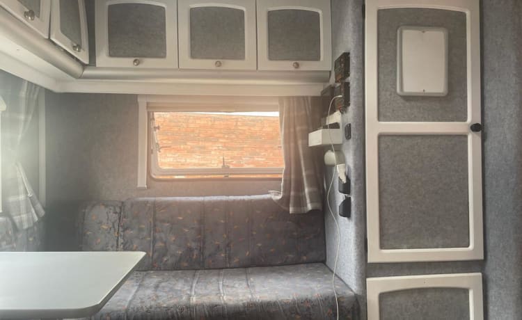 4 berth, off grid, modernised Fiat Ducato with U lounge