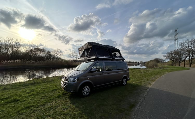 Rooftop party Van  – Happy 4 person Volkswagen party Van. 