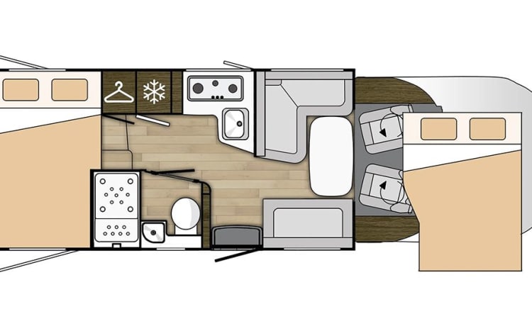 Bennie – 4p Benimar semi-integrated from 2018