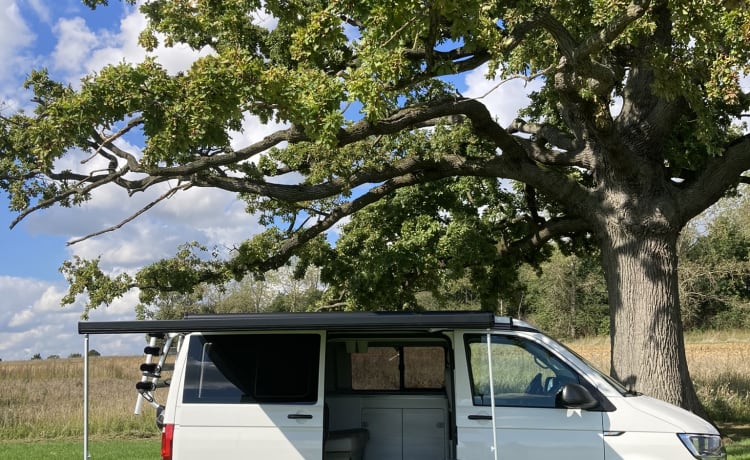 Candy White Supertramp – VW California Coast 4 Pers. Verkaufsautomat.