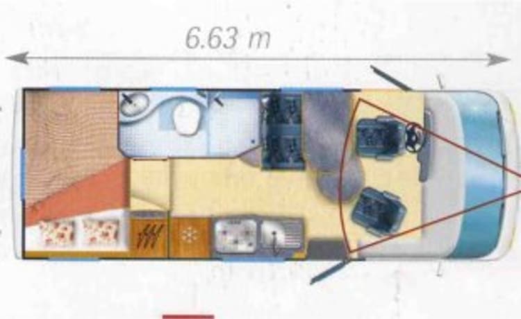 MyRapidoHome – Ruime 4 persoons Rapido intergraal Camper